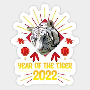 Good Luck Zodiac Happy Chinese New Year of the Tiger 2022 Sticker